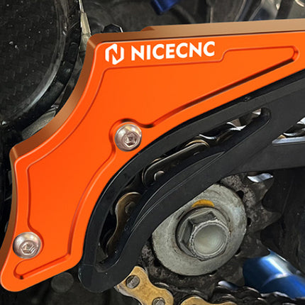 Case Saver 2T Orange Billet Aluminum 2017-2023 KTM Husqvarna Gasgas 250 300