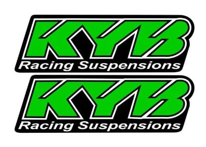 Kyb Green Fork Sticker 1 Pair Reflective Suspension Decal