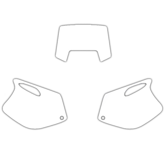 93-97 KTM Exc 2 Stroke White Precut Backgrounds, Blackbird 3500/10