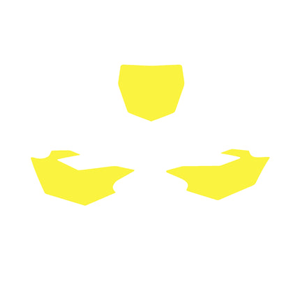 14-18 YZF250/450 Backgrounds, Neon Yellow Blackbird 3223