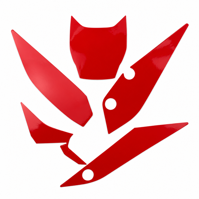 Beta Rr 2T/4T 2020 - 2024 Pre Cut, Blackbird 3B05/60 Red, Number Board Backgrounds