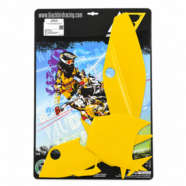 Beta Rr 2T/4T 2020 - 2024 Pre Cut, Blackbird 3B05/40 Yellow, Number Board Backgrounds