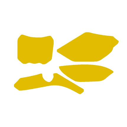Tm 4-STROKE MX 450-530 2022-25 Pre Cuts, Blackbird 3818/40 Yellow, Number Board Backgrounds