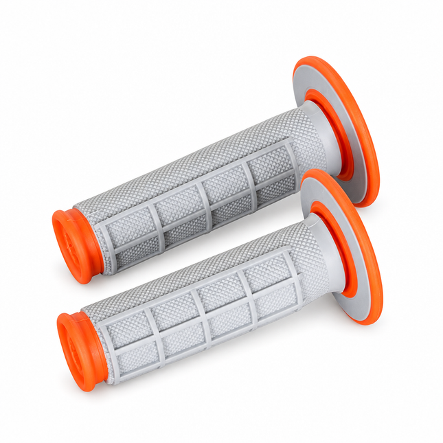 RENTHAL GRIP DUAL 50/50 ORANGE, 22/25mm, Renthal G155