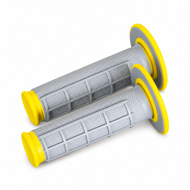 Renthal Grip Dual 50/50 Yellow, Renthal G192 22/25mm