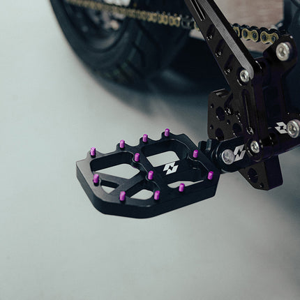 Full-E Charged Black Foot Peg Set for Light Bee / Talaria / Pro SS