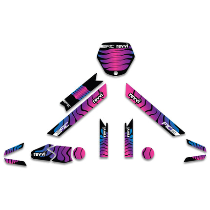 Revvi 16 Graphics Kit Pink Purple Blue Design