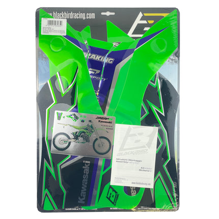 99-02 KX125/250 Dream 5 Chrome Efx Graphics, Blackbird 2409ABCRO