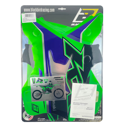 94-98 KX125 KX250 Dream 5 Chrome Efx Graphics, Blackbird 2410ABCRO