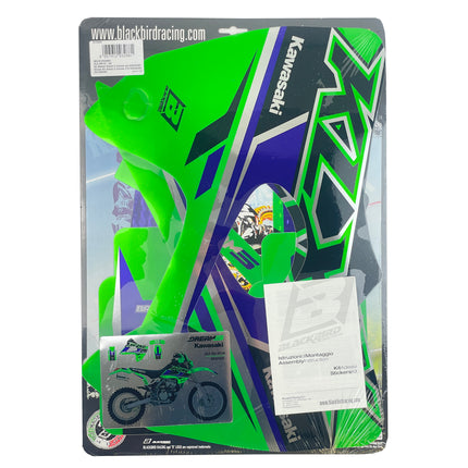 97-08 KLX300 Dream 5 Chrome Efx Graphics, Blackbird 2412ABCRO