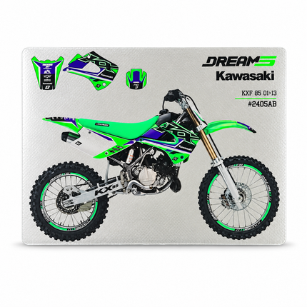 01-13 KX85 Dream 5 Chrome Efx Graphics, Blackbird 2405ABCRO