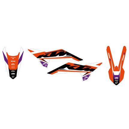 2025 KTM Sx 85 Dream 5 Decals, Blackbird 2551AB