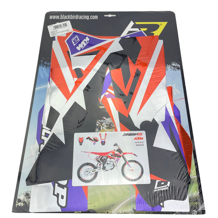 06-12 SX85 KTM Dream 5 Chrome Efx Graphics, Blackbird Decal 2529ABCRO