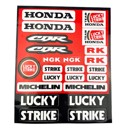 Sticker Sheet Honda 21x17CM
