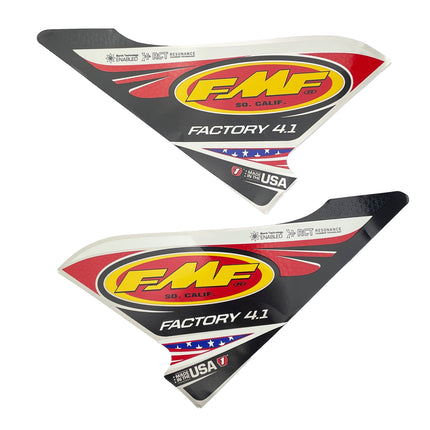 END OF LINE Factory 4.1 Exhaust Wrap Logo Decal 2-Pack - FMF 012636