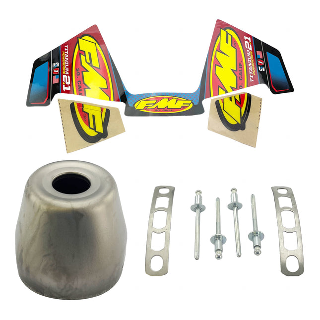 Powercore 2.1 Exhaust Silencer End Cap 1.010 Inch Titanium - FMF 020522