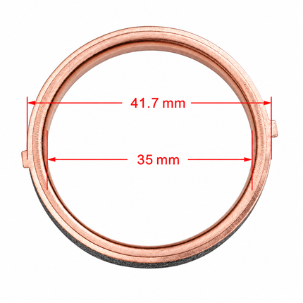 Exhaust Pipe Gasket 35x42x5 82-20 Suzuki GSX GSX-R Gsf 600 650 750 1100 1200 1250 Metal 14181-18C00