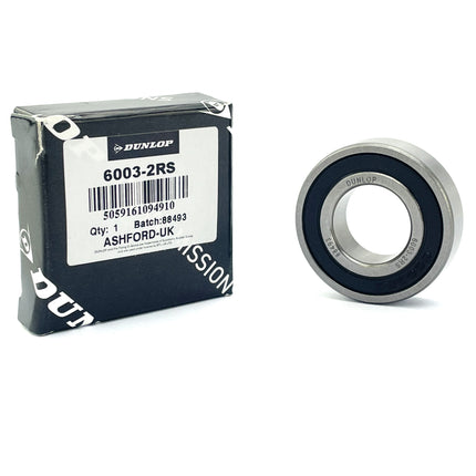 Bearing 6003 2RS Dunlop 17x35x10 Size Sealed Each