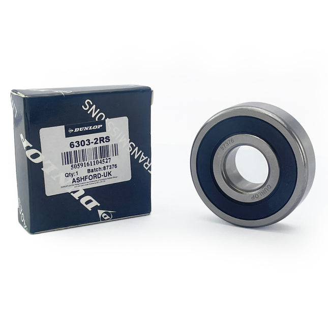 Bearing 6303 2RS Dunlop 17x47x14 Sealed Each
