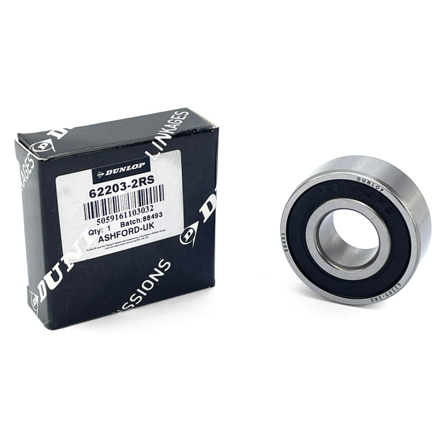 Bearing 62203 2RS Dunlop 17x40x16 Sealed Each