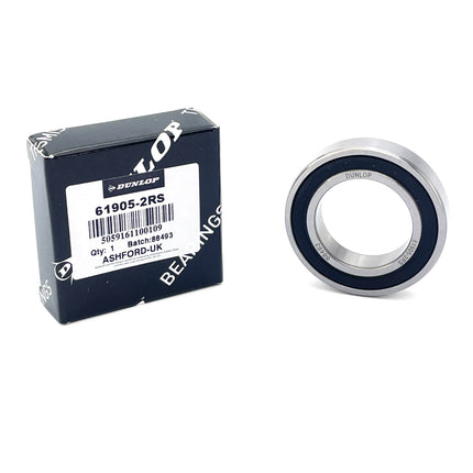 Bearing 6905 2RS Dunlop Sealed, 61905 Size 25x42x9