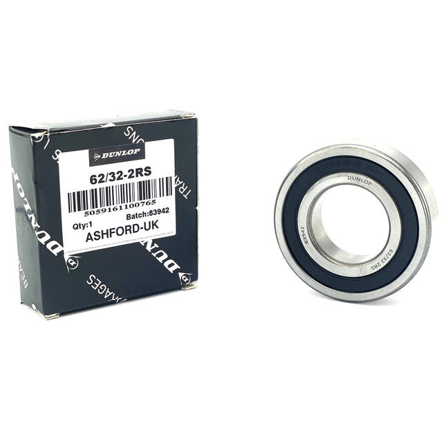 Bearing 62/32 2RS Dunlop 32x65x17 Size Seal Each