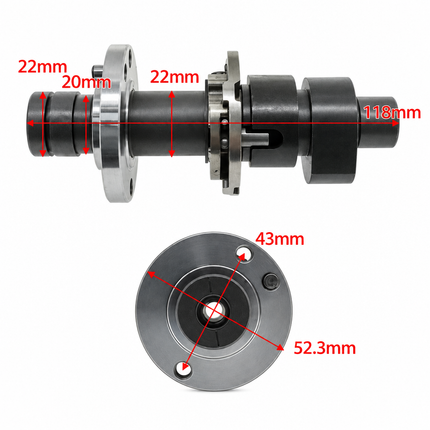 Camshaft Assembly 96-24 Suzuki DR650SE XF650 Freewind 12710-32E01 12840-32E00 12850-32E00