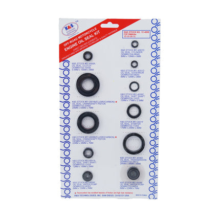 Oil Seal Set Engine 05-19 YZ125, K&s 51-4008