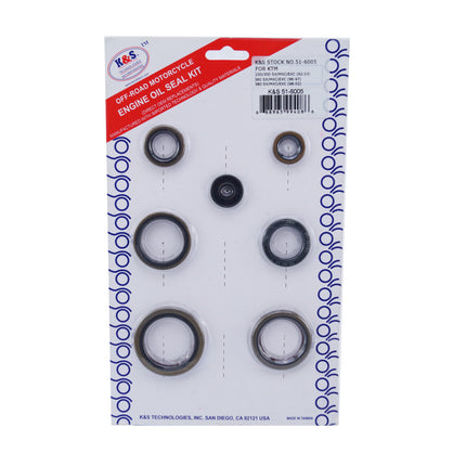 Oil Seal Set 91-03 250/300 KTM, K&s 51-6005 Engine Kit / 7