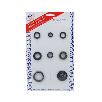 Oil Seal Set 92-08 RM125 9PCS