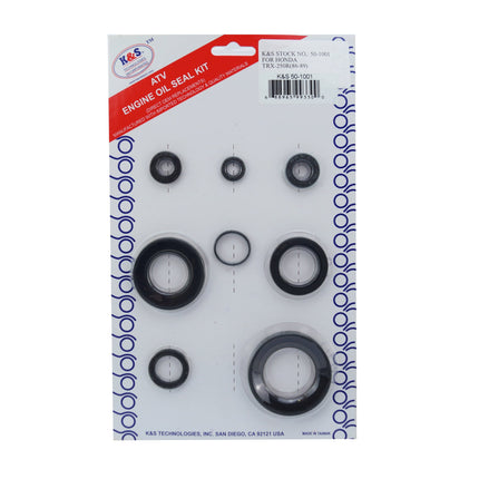 OIL SEAL SET/7 86-89 TRX250 ATC, Note. No water pump seal in this kit.