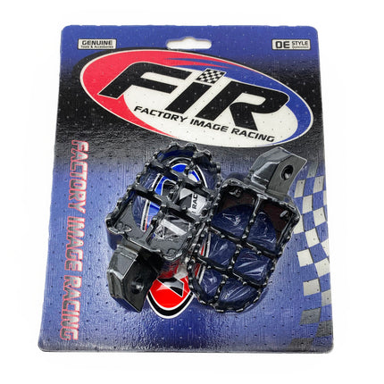 Foot Pegs Steel Grey KX, Kawasaki KX125/250, Kdx