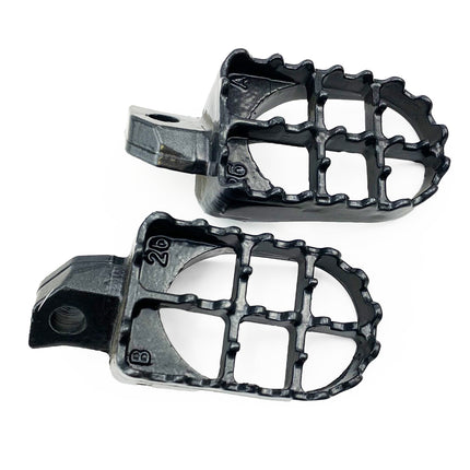 Foot Pegs Steel Grey KX, Kawasaki KX125/250, Kdx