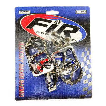 Foot Pegs Stainless Steel CRF, Honda CR 02-07, CRF 02-16
