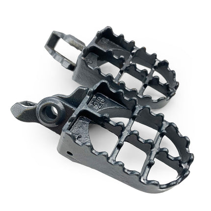 Foot Pegs Steel Grey CRF, Honda CR 02-07, CRF 02-16