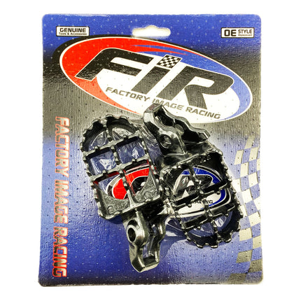 Foot Pegs Steel Grey CRF, Honda CR 02-07, CRF 02-16