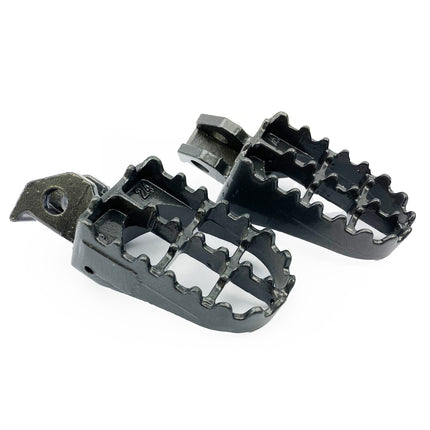 Foot Pegs Steel Grey 2003 - 2018 Suzuki RM 85 L