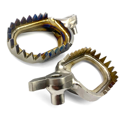 Titanium Footpegs Anti-mud 23-26 Fantic Yamaha Xxf WR YZ F Fx 250 450 60mm 18 Teeth Scar S1517AM