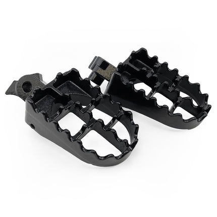 Foot Peg Set KLR650 Black Ss, Psychic MC-04040 Stainless 34028-0015, 34028-0014, 92145-0198, 92145-0199