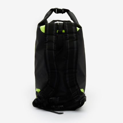 Lextek Waterproof Dry Bag Backpack 30L Black/Fluoro Yellow