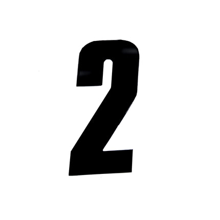 2 BLACK 4.5inc 11cm PK/20