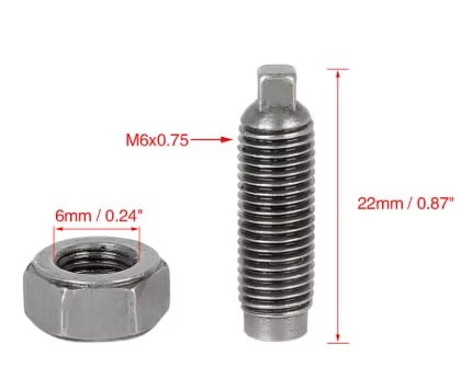 Tappet Adjusting Screw Nut 77-24 Honda Xl Cb Ct Xr Atc Trx Cx Gl M6x0.75
