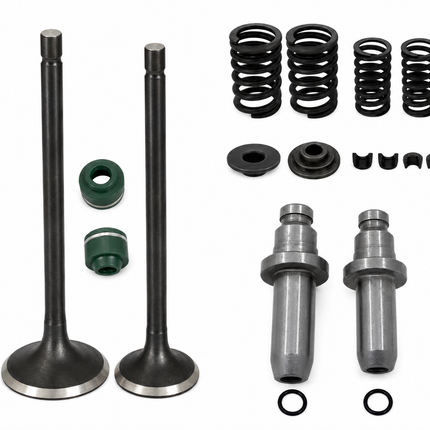 Valve Rebuild Kit 98 Honda Cg 125 16pcs Exhaust 29mm Intake 24mm Guides Springs Clips Seals