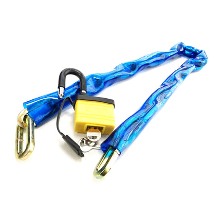 Chain Pvc 1m x 8mm With 50mm Laminated Padlock - Toolzone KDPLK071