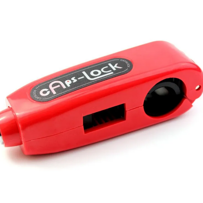 Handlebar Grip Lever Lock – Red – Anti Theft Safety Device