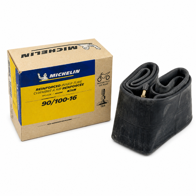 16 Heavy Duty 2mm Inner Tube 90/100-16 TR4 Valve Michelin 125390