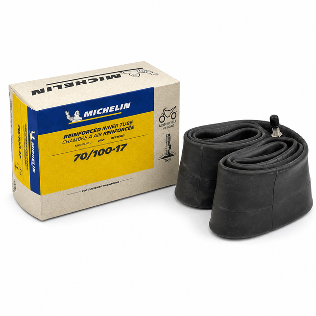 17 Heavy Duty 2mm Inner Tube 70/100-17 TR4 Valve Michelin 125391