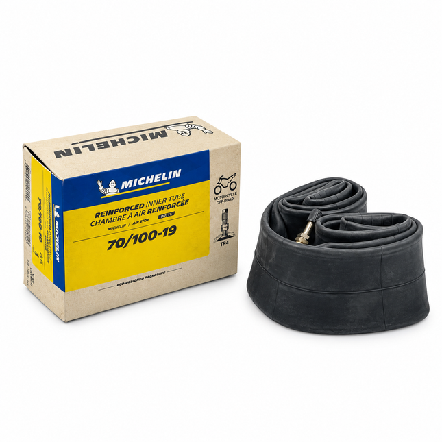 19 Heavy Duty 2mm Inner Tube 70/100-19 TR4 Valve Michelin 125392