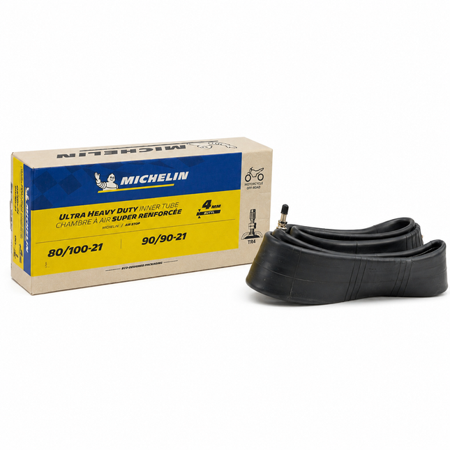 21 Ultra Heavy Duty 4mm Inner Tube 3.00-21 TR4 Valve Michelin 827203