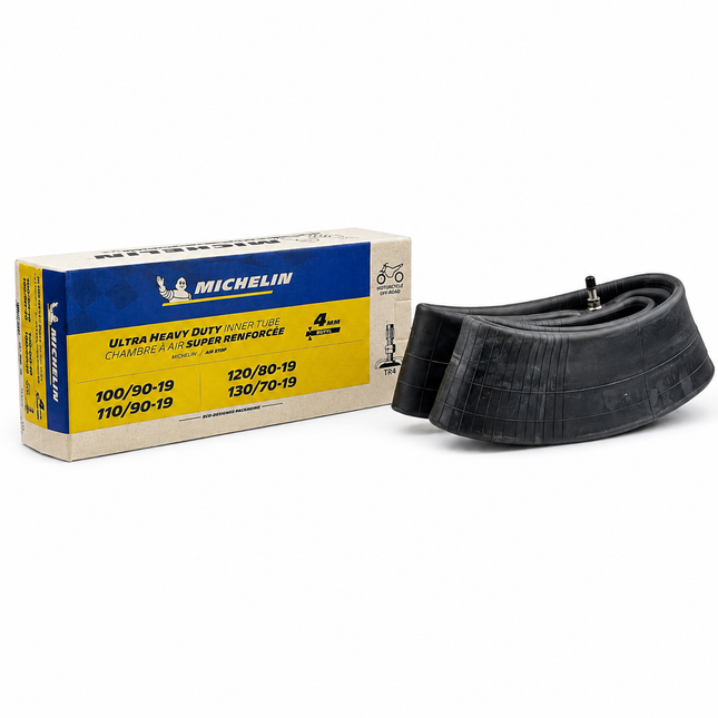 19 Ultra Heavy Duty 4mm Inner Tube 4.50-19 TR4 Valve Michelin 842770
